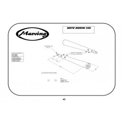 Marving Uitlaten Marvi | Zwart | Moto Morini 350