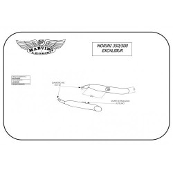 Marving Uitlaten Legend | Chroom | Moto Morini 350/500