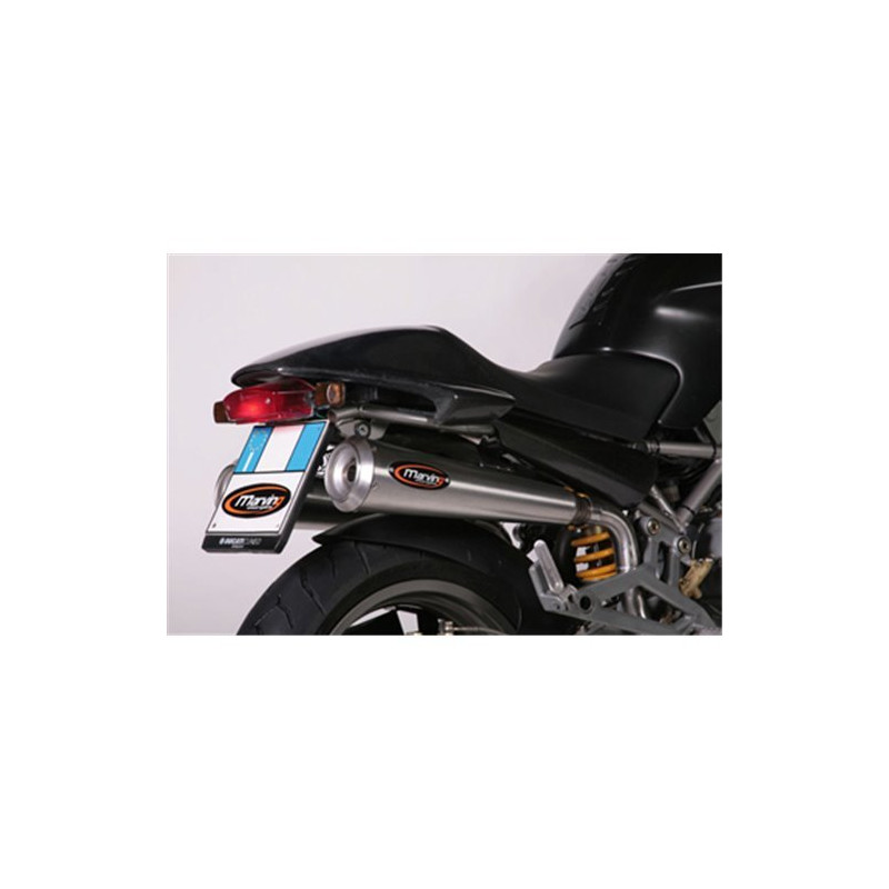 Marving Uitlaten Hoog Rechts Conical | Zilver | Ducati 600/620/750/800/900/1000 Monster