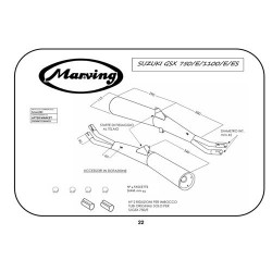 Marving Uitlaten Master | Chroom | Suzuki GSX1100E/GSX1100ES/GSX750(+E)