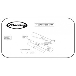 Marving Uitlaten Marvi | Chroom | Suzuki GS550E (giet)