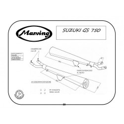 Marving Uitlaten Marvi | Chroom | Suzuki GS750