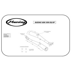 Marving Uitlaten Master | Zwart | Suzuki GSX550EF/GSX550ES