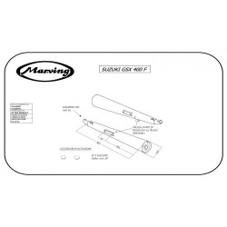 Marving Uitlaten Marvi | Chroom | Suzuki GSX400F