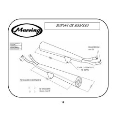 Marving Uitlaten Marvi | Chroom | Suzuki GS550B (spaak)