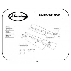 Marving Uitlaten Marvi | Chroom | Suzuki GS1000