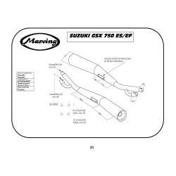 Marving Uitlaten Master | Chroom | Suzuki GSX750ES