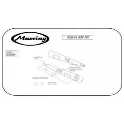 Marving Uitlaten Marvi | Chroom | Suzuki GSX250