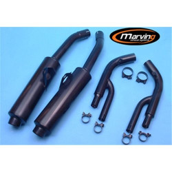 Marving Uitlaten Cylindrical | Zwart | Suzuki GSX-R750