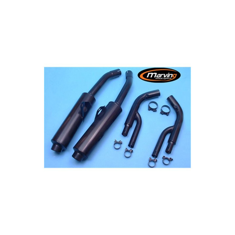 Marving Uitlaten Cylindrical | Zwart | Suzuki GSX-R750