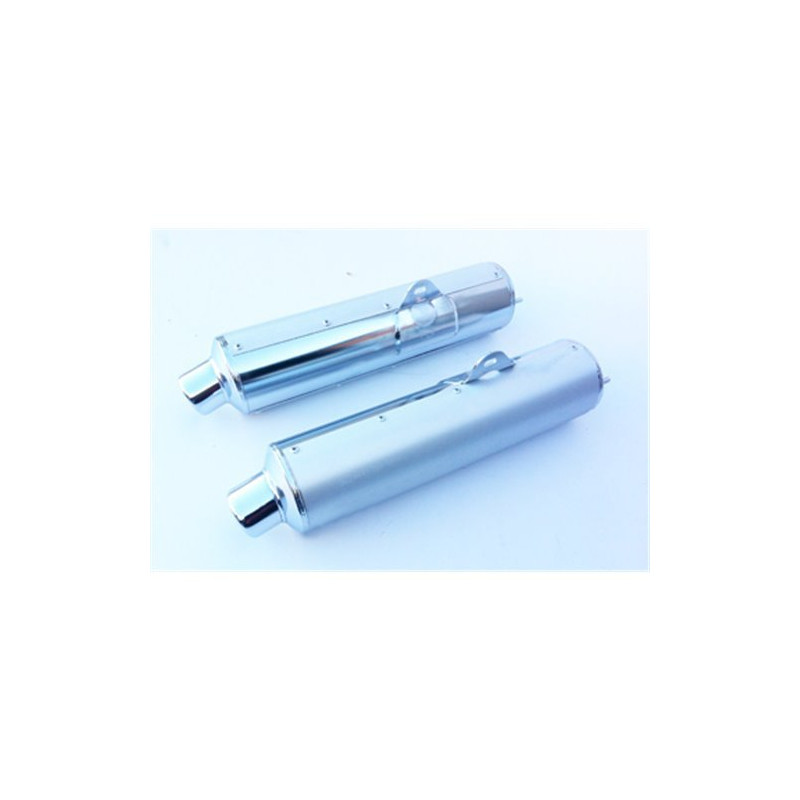 Marving Uitlaten Cylindrical | Chroom/Zilver | Suzuki GSX-R1100W