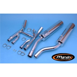 Marving Uitlaten Cylindrical | Chroom | Suzuki GSX1100G