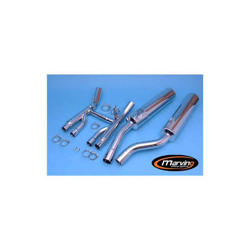 Marving Uitlaten Cylindrical | Chroom | Suzuki GSX1100G