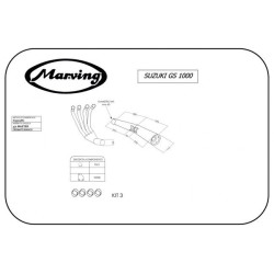 Marving Uitlaatsysteem 4-1 Master | Chroom | Suzuki GS1000