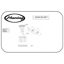 Marving Uitlaatsysteem 4-1 Master | Zwart | Suzuki GSX400F