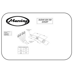 Marving Uitlaatsysteem 4-1 Master | Zwart | Suzuki GSX550EF/GSX550ES