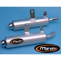 Marving Uitlaten Amacal | Chroom/Zilver | Suzuki DR800 Big