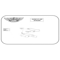 Marving Uitlaten links+rechts Legend | Chroom | Suzuki VS1400 Intruder