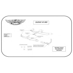 Marving Uitlaten Legend | Chroom | Suzuki VX800