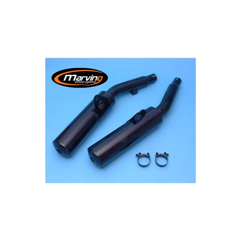 Marving Uitlaten Cylindrical | Zwart | Yamaha FJ1200