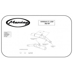 Marving Uitlaten Cylindrical | Zwart | Yamaha FJ1200