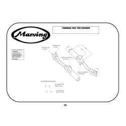 Marving Uitlaten Cylindrical | Chroom | Yamaha FZX750 Fazer