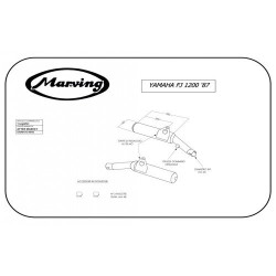Marving Uitlaten Cylindrical | Zwart | Yamaha FJ1200