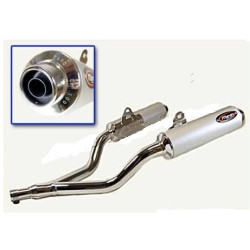 Marving Uitlaten Cylindrical | Chroom/Zilver | Yamaha TDM850