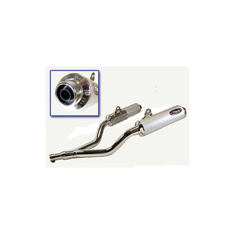 Marving Uitlaten Cylindrical | Chroom/Zilver | Yamaha TDM850