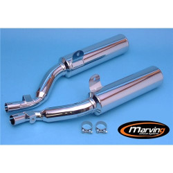 Marving Uitlaten Cylindrical | Chroom | Yamaha XJ600S Diversion