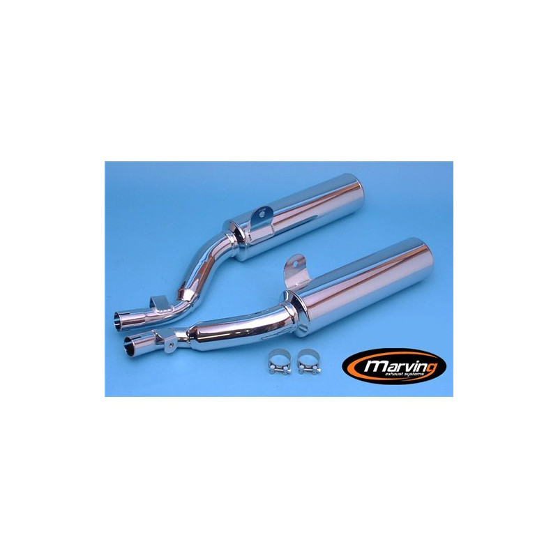 Marving Uitlaten Cylindrical | Chroom | Yamaha XJ600S Diversion