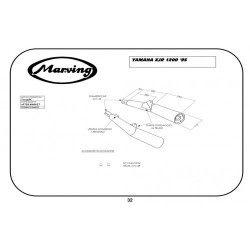 Marving Uitlaten Master | Chroom | Yamaha XJR1200