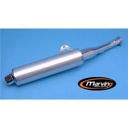 Marving Uitlaat Cylindrical | Chroom/Zilver | Yamaha GTS1000