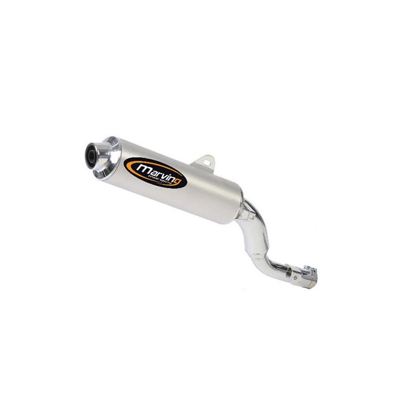 Marving Uitlaten Cylindrical | Chroom/Zilver | Yamaha TDM900