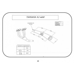 Marving Uitlaatsysteem 4-1 Master | Zwart | Yamaha XJ600