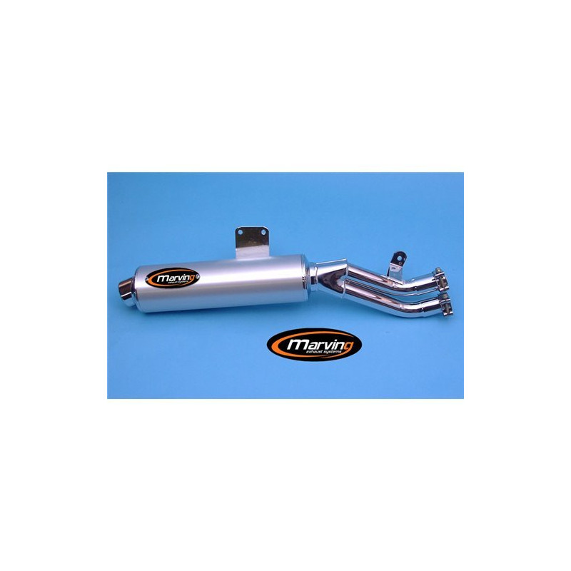 Marving Uitlaat Amacal | Chroom/Zilver | Yamaha XTZ750 Super Tenere