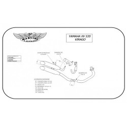 Marving Uitlaatsysteem Legend | Chroom | Yamaha XV535 Virago