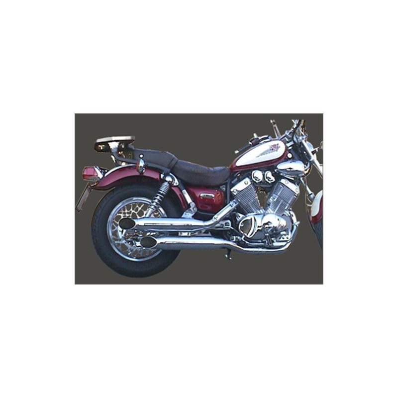 Marving Uitlaatsysteem Custom Silenced | Chroom | Yamaha XV535 Virago