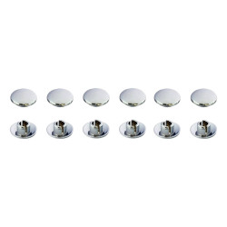 Bike-It Afdekkappen Chroom (12 stuks)