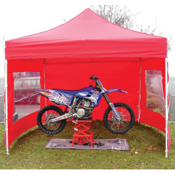 Bike-It Partytent Quick-Up + wanden 300x300cm | Rood