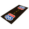 Biketek Garagemat Route66 190x80cm Series 3 | Zwart/Rood/Blauw