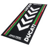 Biketek Garagemat Ducati 190x80cm Series 4 | Zwart/Rood/Groen/Wit