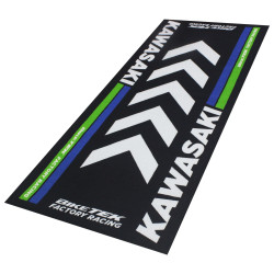 Biketek Garagemat Kawasaki 190x80cm Series 4 | Zwart/Blauw/Groen/Wit | Kawasaki