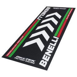 Biketek Garagemat Benelli 190x80cm Series 4 | Zwart/Rood/Groen/Wit
