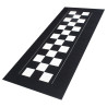 Biketek Garagemat Checker 190x80cm Series 4 | Zwart/Wit