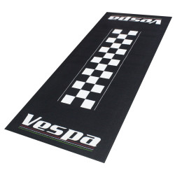 Biketek Garagemat Vespa 190x80cm Series 4 | Zwart/Wit