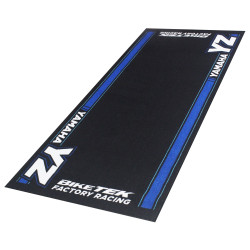 Biketek Garagemat Yamaha YZ 190x80cm Series 5 | Zwart/Blauw/Wit