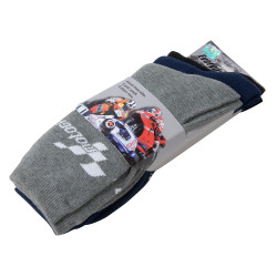 MotoGP Sokken Everyday (3 paar) | Zwart/Grijs/Wit