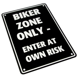 Bike-It Parking SIgn Bike Zone Only | Zwart