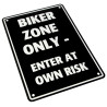 Bike-It Parking SIgn Bike Zone Only | Zwart